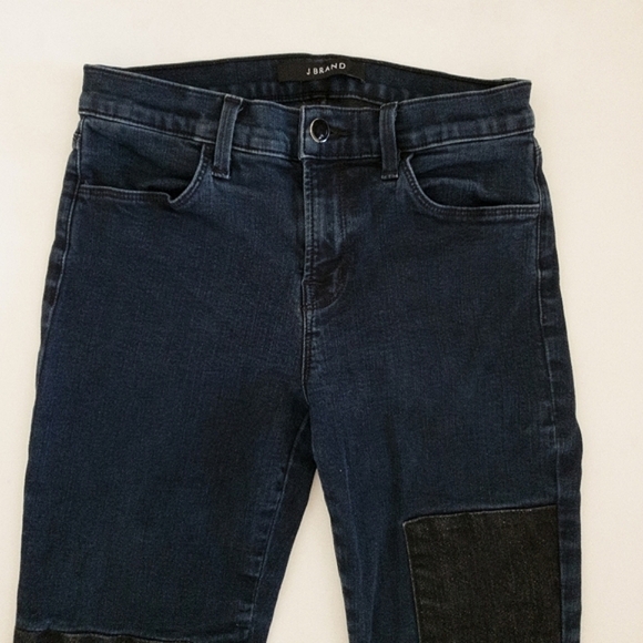 J Brand Nova Rail Patchwork Skinny High Rise Jeans in Bluebird Sz 28 - Picture 5 of 14